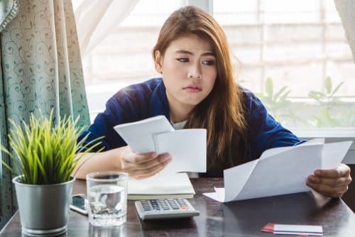 Money Anxiety with Girl and her Bills