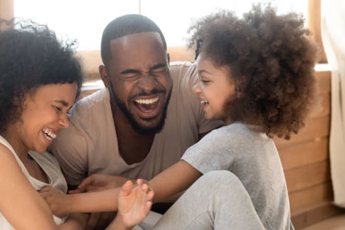 Family Keeping Good Humor